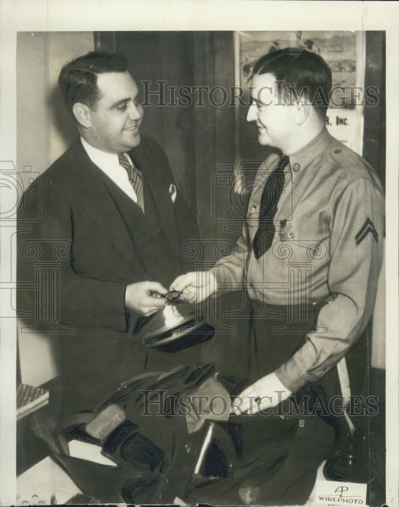 1936 Press Photo of Thomas Qualters to take Gus&#39; place as FDR bodyguard