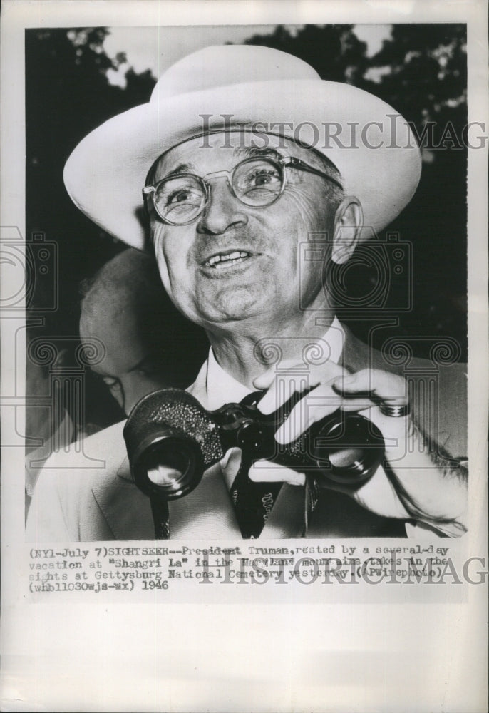 1946 Press Photo  President Harry Truman- Historic Images