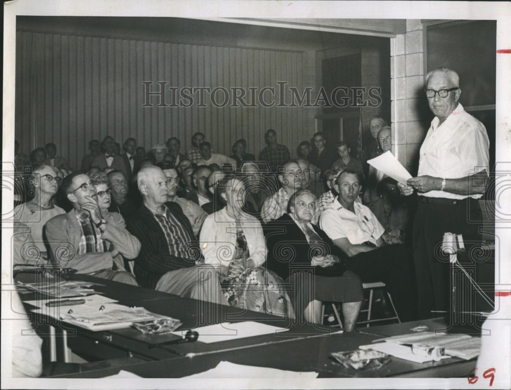 1961 Press Photo Chief Edward P Wiseman Zephyrhills- Historic Images