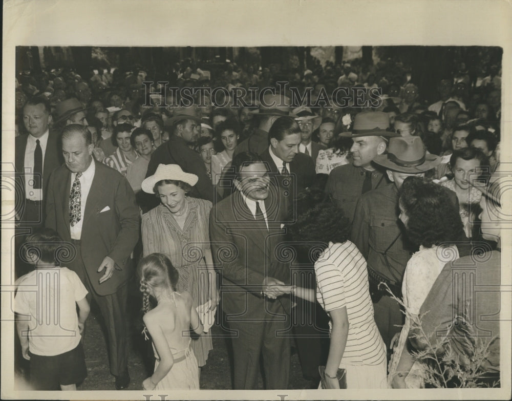 1944 Press Photo Governor &amp; Mrs Thomas Dewey- Historic Images