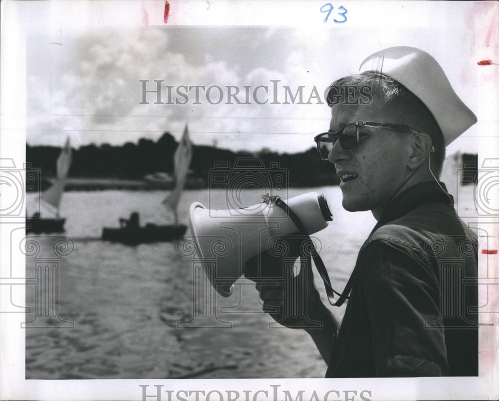 1964 Press Photo Florida Presbyterian College Triton Sailing Club Bob Beaty- Historic Images