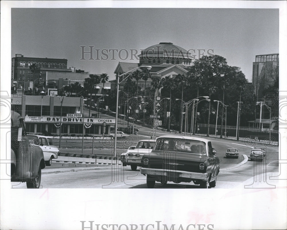 1964 Press Photo Scenes in Clearwater, Florida, including WWI Memorial- Historic Images