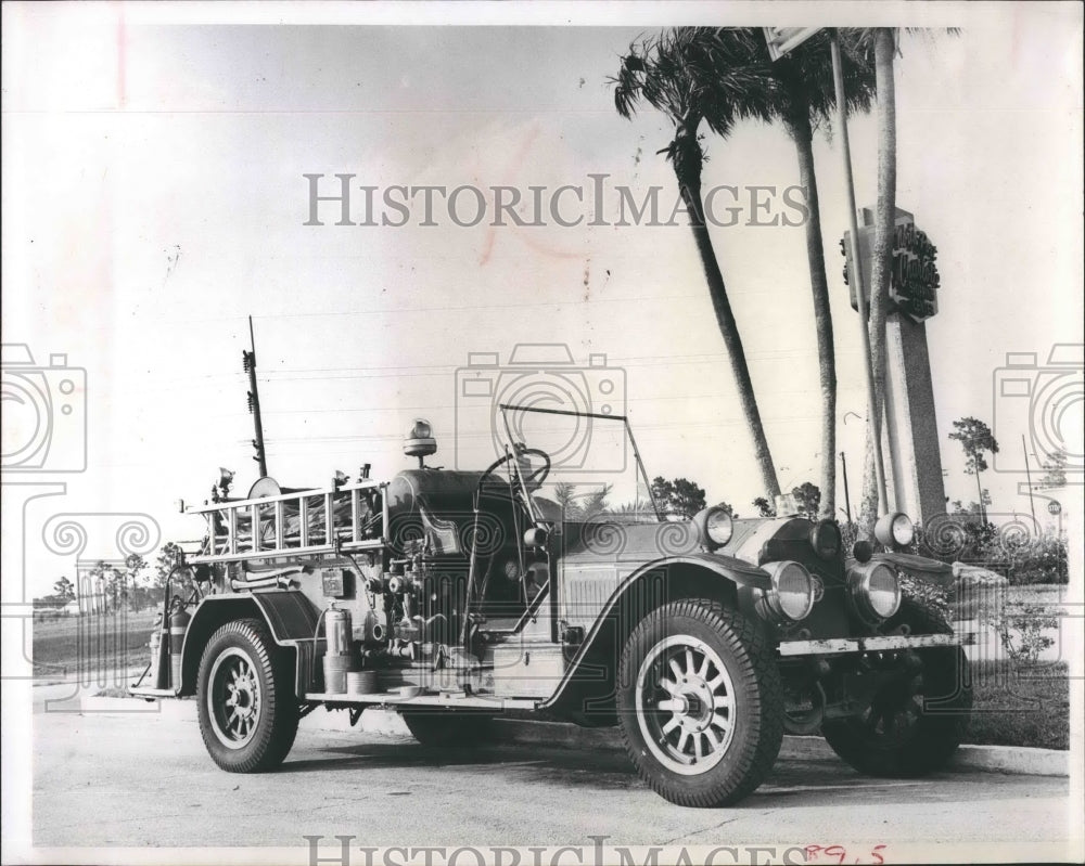 1965 Press Photo  North Port Charlottte Fire Engine- Historic Images