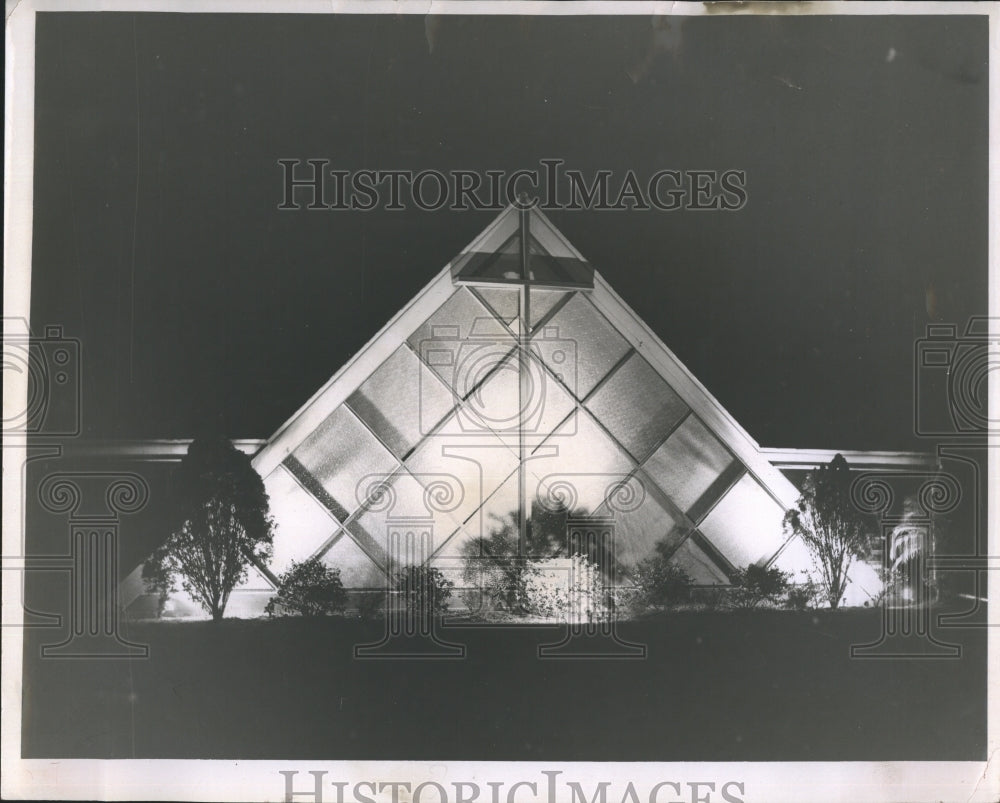 1957 Press Photo St. Bede's Episcopal Church- Historic Images