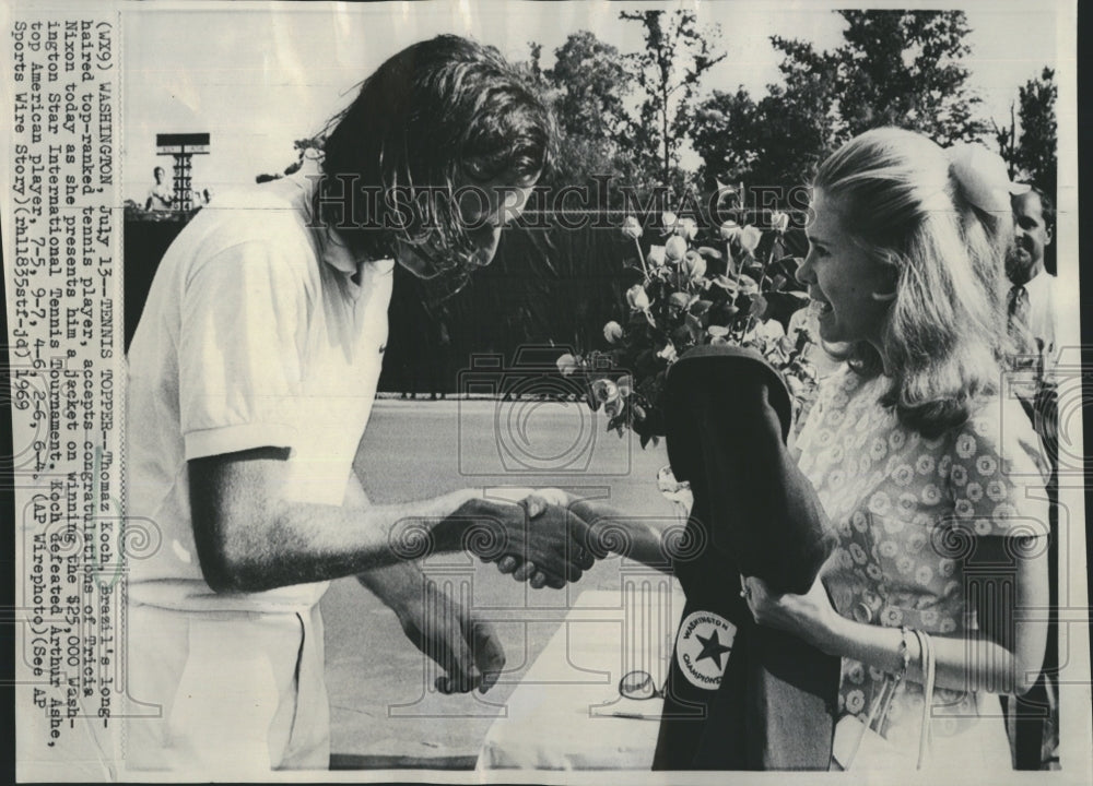 1969 Press Photo Thomas Koch and Tricia Nixon- Historic Images