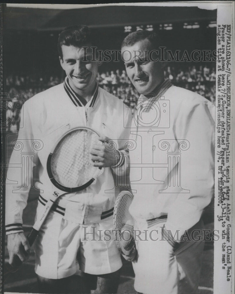 1958 Press Photo Ashley Cooper defeated  Neale Fraser.- Historic Images