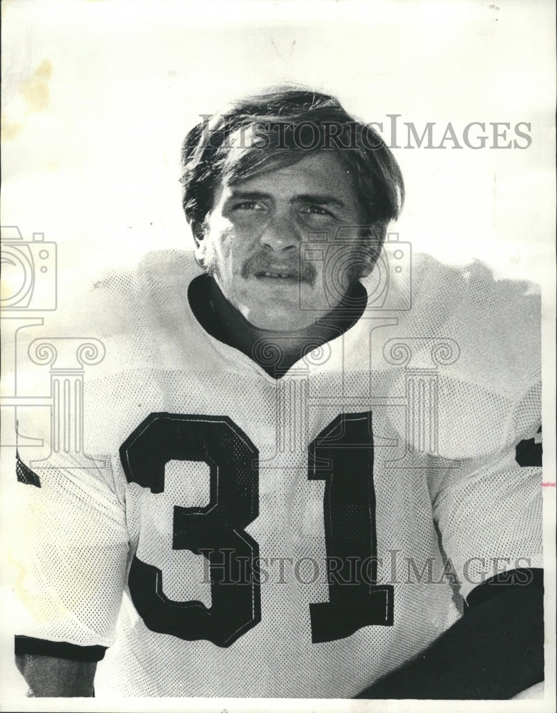 1971 Press Photo Bill Rittenshouse American Football Player.- Historic Images