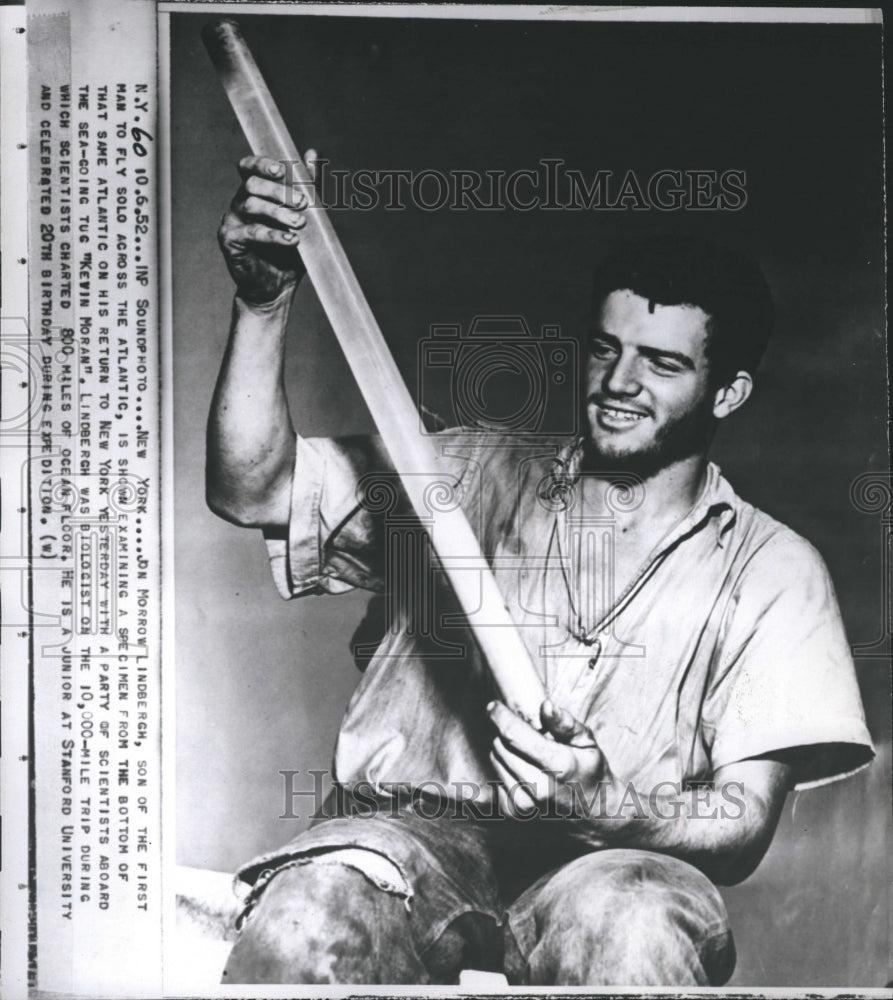 1952 Press Photo Jon Morrow Lindbergh Biologist Stanford  Son Of Pilot- Historic Images