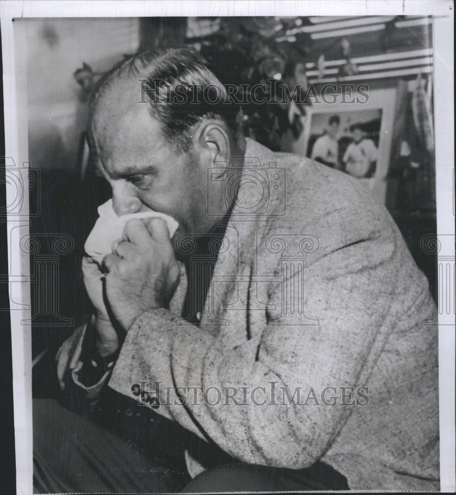 1954 Press Photo Eno Slaughter Former St. Louis Cardinal Outfielder- Historic Images