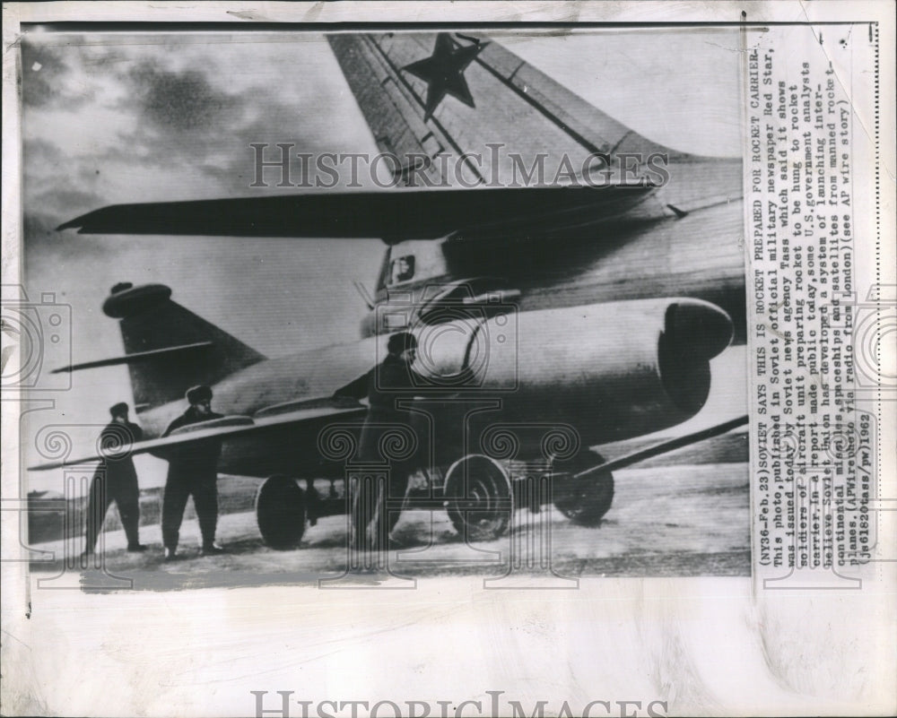 1962 Press Photo Soviet rocket for rocket carrier.- Historic Images