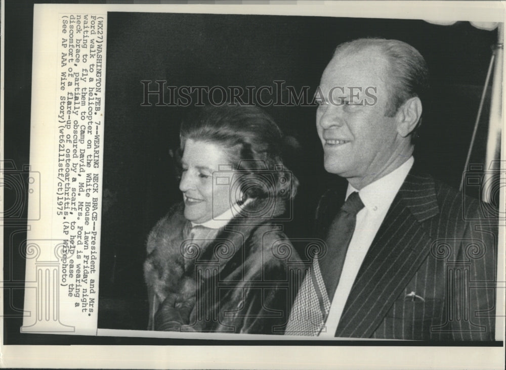 1975 Press Photo President and Mrs Ford- Historic Images