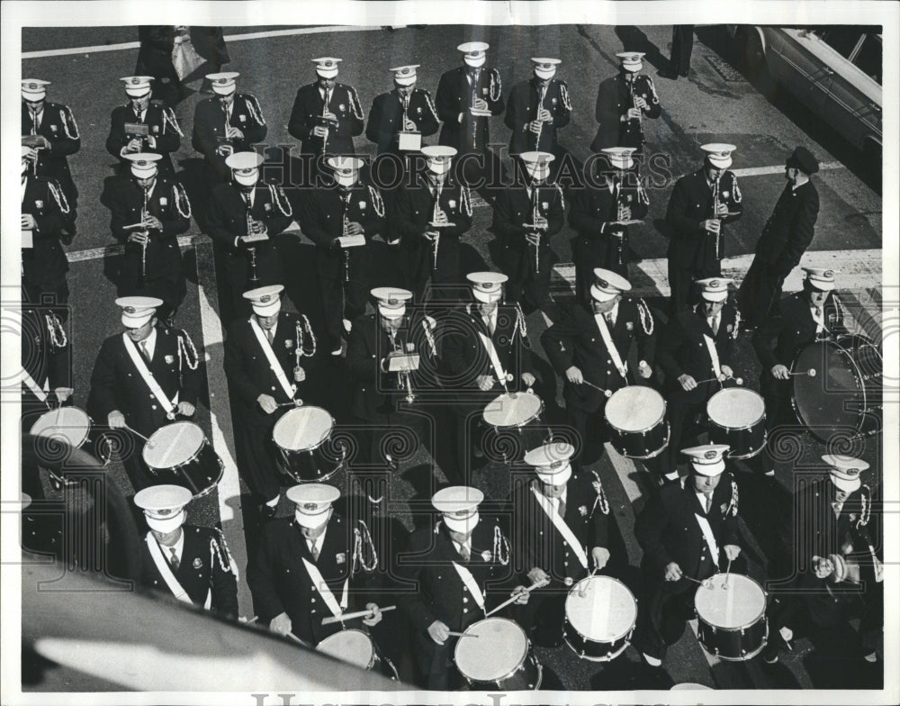 1964 Press Photo Fire Department Band- Historic Images