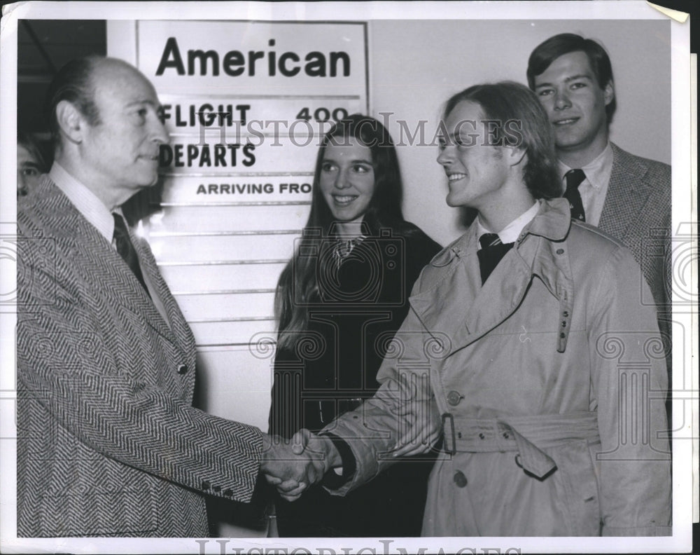 1973 Press Photo John Misha Petkovich Harvard University Olympic Figure Skater- Historic Images