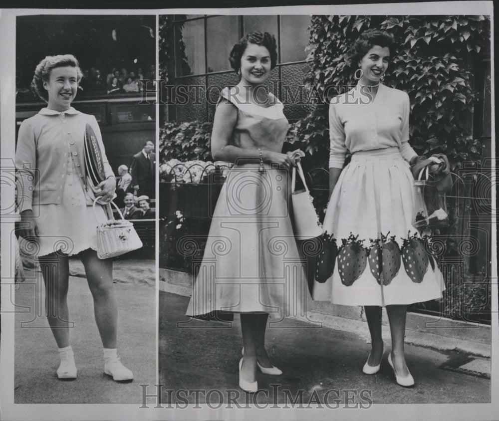 1954 Press Photo U.S. Champion Maureen Connolly tennis Wimbledon- Historic Images