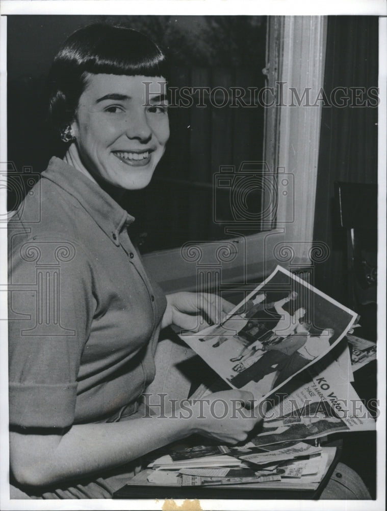 1957 Press Photo Margaret Rademacher, Wife of Boxer, Pete Rademacher- Historic Images