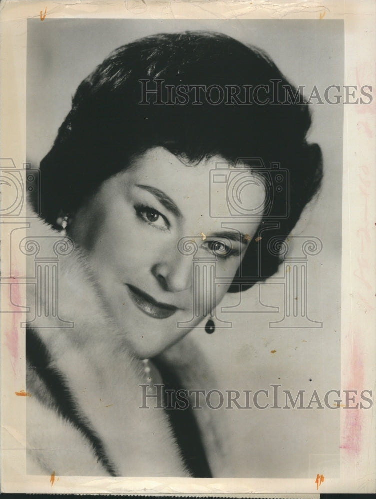 1966 Press Photo Birgit Nilsson on ABC&#39;s &quot;Voice of Firestone&quot;- Historic Images