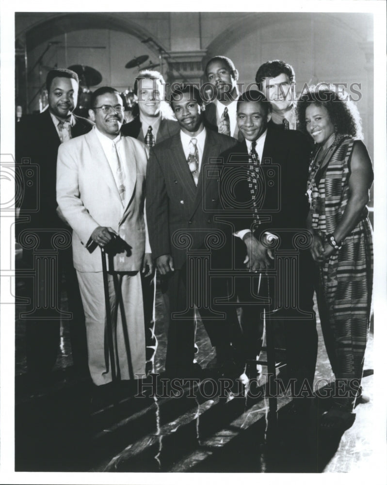 1992 Press Photo Bradford Marsalis and the &quot;Tonight Show Band&quot; - RSH41533