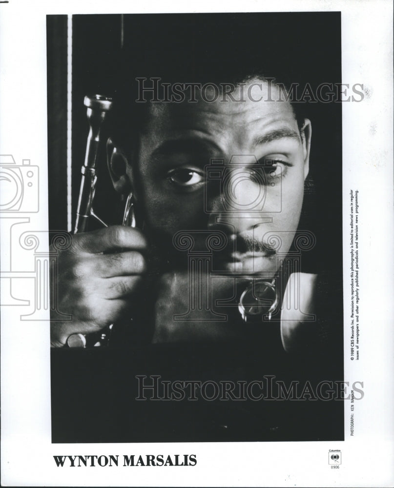 1989 Press Photo Jazz Trumpet Player Wynton Marsalis - RSH41651