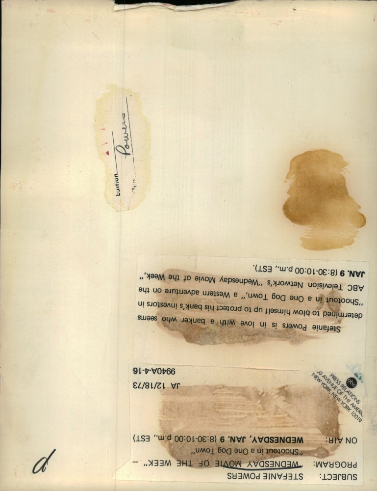 1973 Press Photo Actress Stefanie Powers - RSH42181