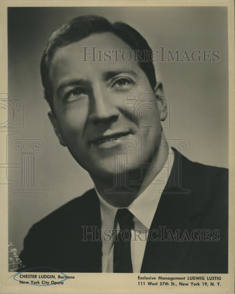 Press Photo Chester Ludgin New York City Opera ,Ludwig Lustig Management
