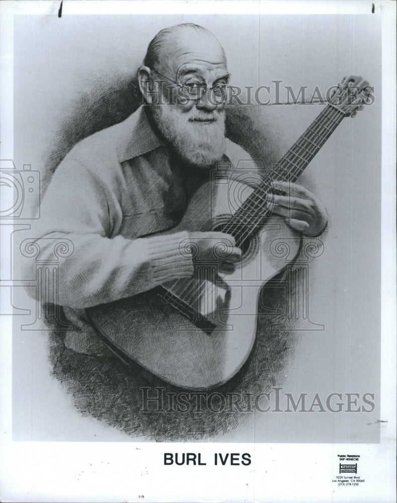 1981 Press Photo Singer Burl Ives - RSH45841