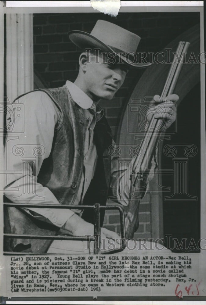 1963 Press Photo Rex Bell Jr. Paramount - RSH46229