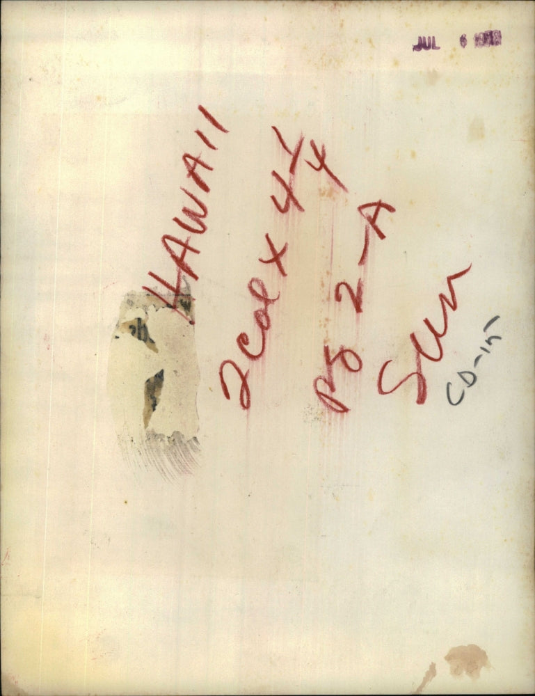 1958 Press Photo Gov. William F. Quinn, holds large flat. - RSH47735