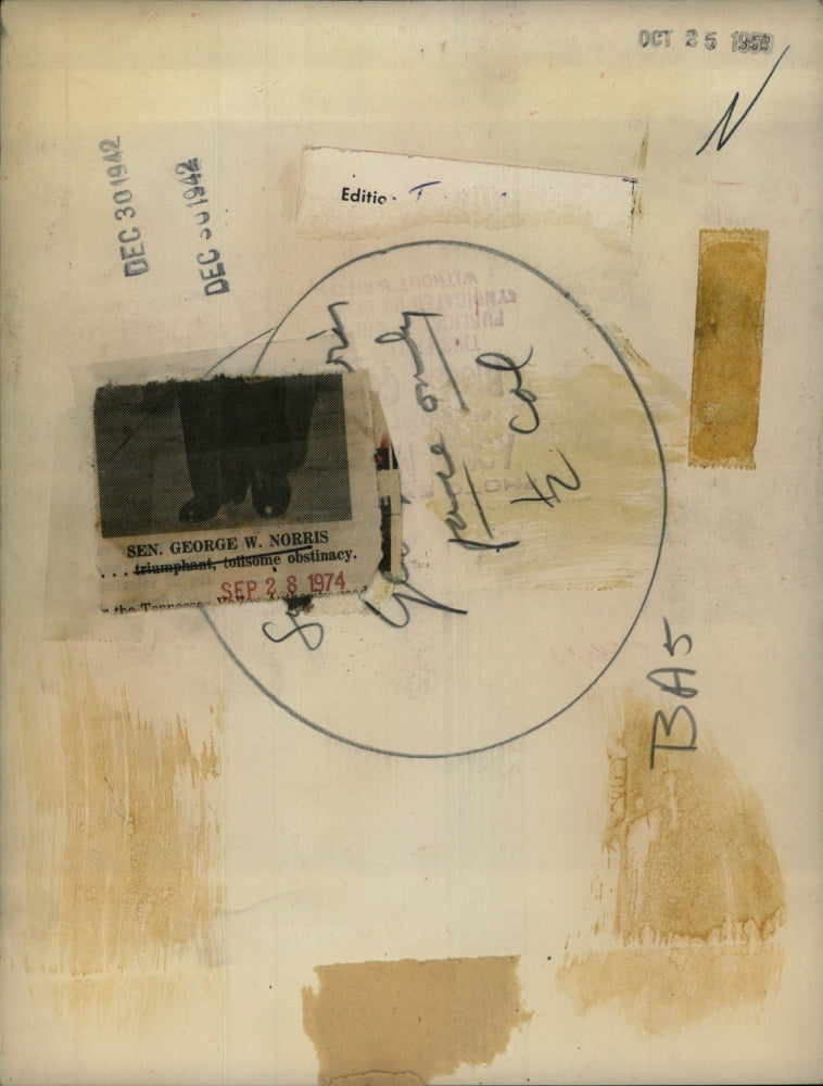 1942 Press Photo Senator George W. Norris - RSH48617