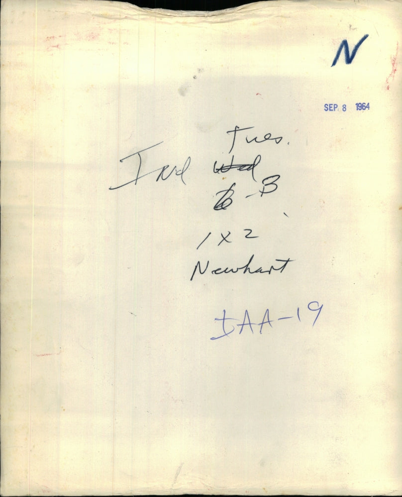 1964 Press Photo Bob Newhart - RSH48971