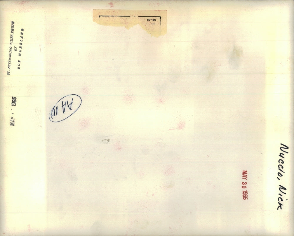 1965 Press Photo Nick Nuccio with unnamed man - RSH49863