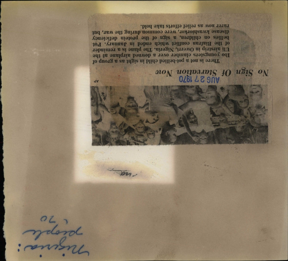 1970 Press Photo There is not a pot-bellied child in sight as a group of Ibo