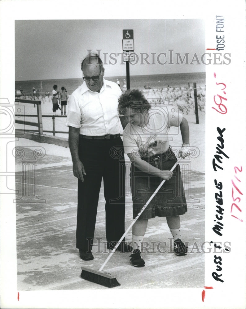 1985 Press Photo Russell and Michele Taylor - RSH57779