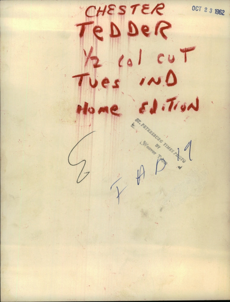 1962 Press Photo Chester Tedder - RSH57961