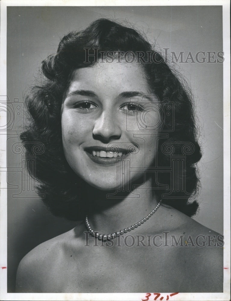 1957 Press Photo Libby Rice, Large High Homecoming Queen Candidate - RSH58323
