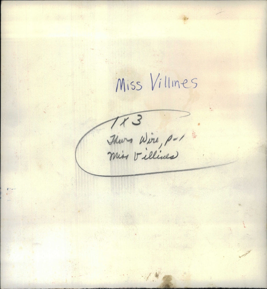 Press Photo Miss Villines - RSH59319