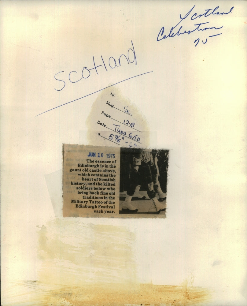 1975 Press Photo The essence of Edinburgh Scotland - RSH72635