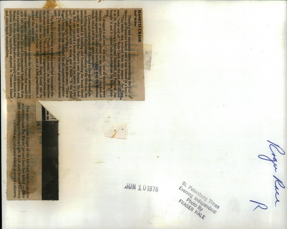 1978 Press Photo Kitchen at The Races house - RSH73953