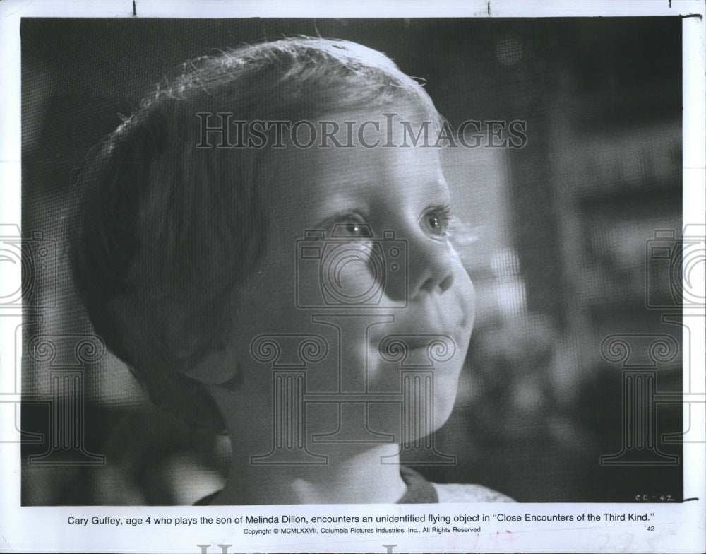 1978 Press Photo Cary Guffey, age 4 in"Close Encounters of the Third Kind"