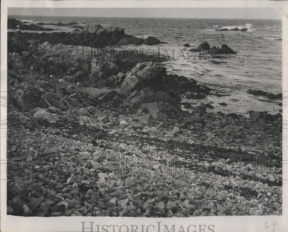 Press Photo Rocky beach on the coast of Maine - RSH75243