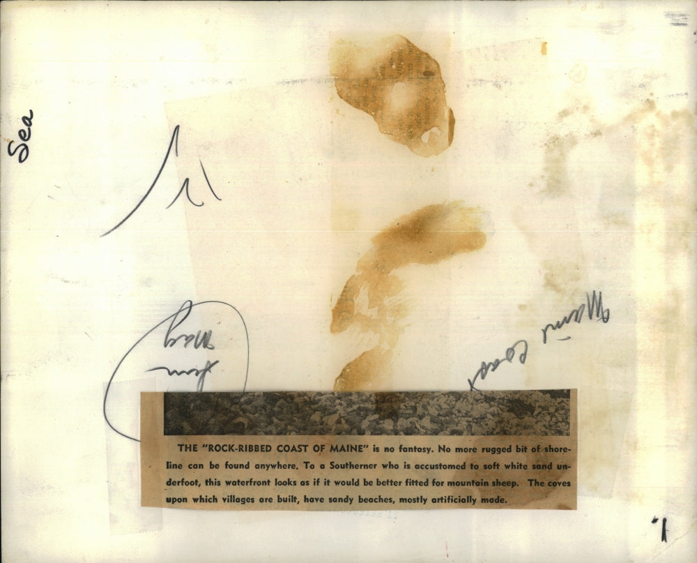 Press Photo Rocky beach on the coast of Maine - RSH75243