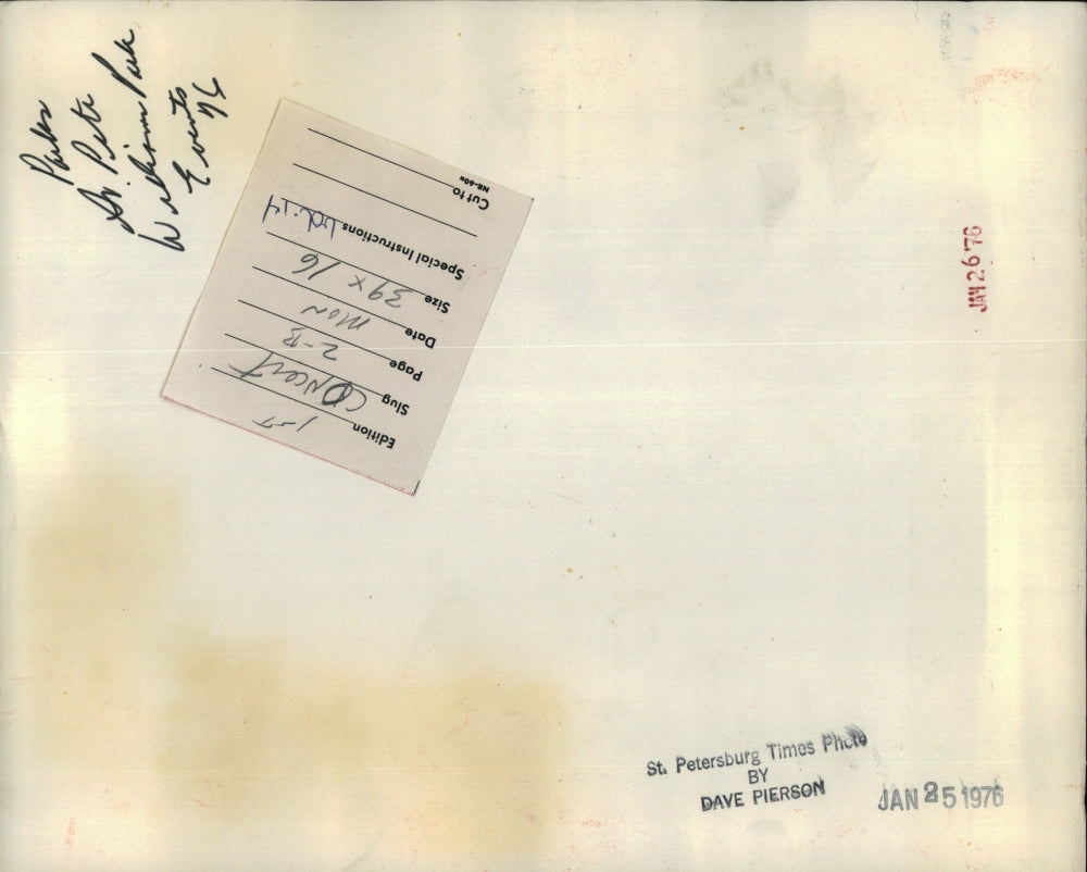 1976 Press Photo Audience at Concert in Williams Park in St. Petersburg Florida