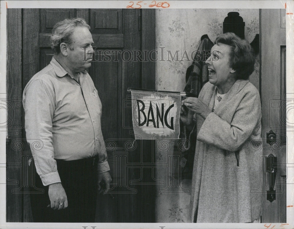 Press Photo TV Series All in the Family Caroll O'Connor Jean Stapleton