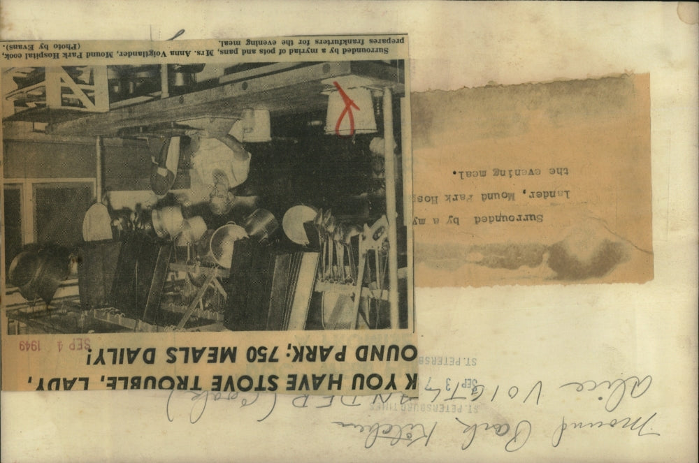 1949 Press Photo Mrs. Anna Voigtlander. - RSJ02969