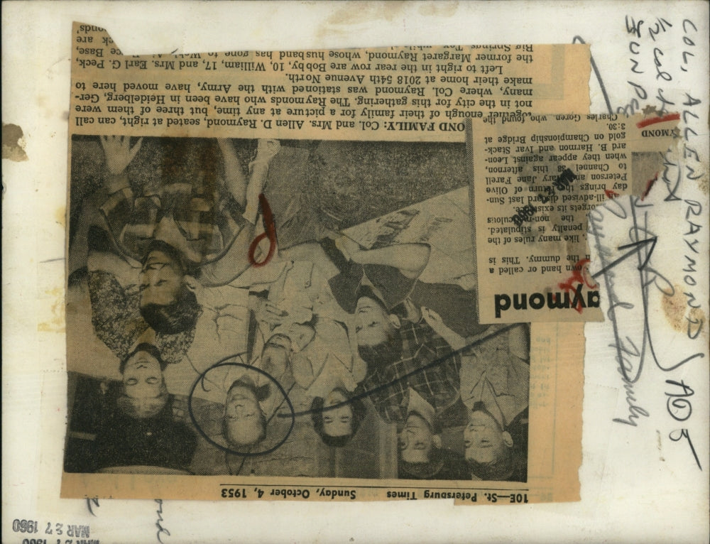 1966 Press Photo Col and Mrs Allen D Raymond and their children - RSJ03069