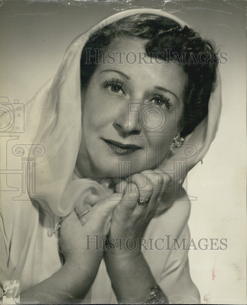 1953 Press Photo Flo Nickerson in play "Down Memory Lane"Jebb - RSJ04497