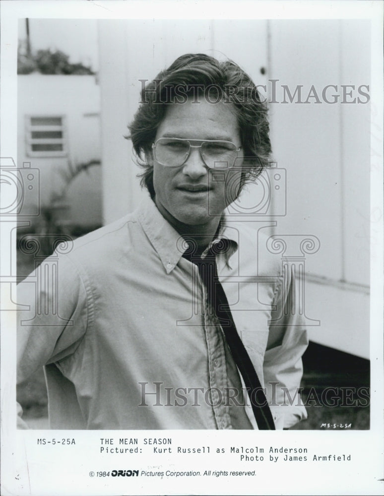 1985 Press Photo Actor Kurt Russell In The Mean Season - RSJ05543