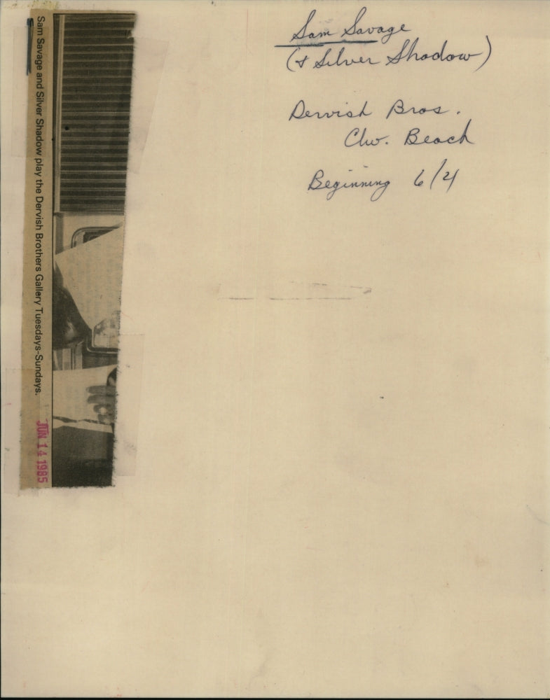 Press Photo Sam Savage amd Silver Savage Dervish Brothers Cho Beach - RSJ08891