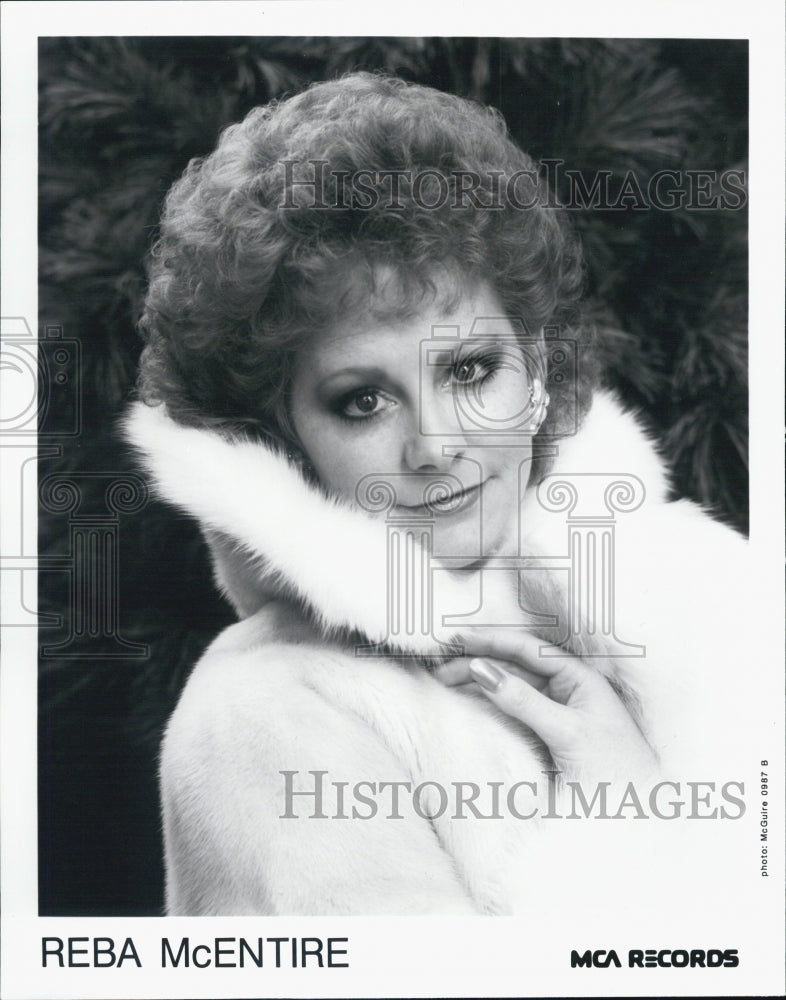 1987 Press Photo Reba McEntire Musician Country Singer - RSJ10567
