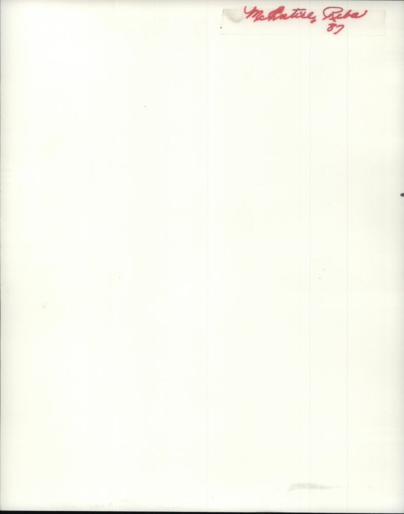 1987 Press Photo Reba McEntire Musician Country Singer - RSJ10567