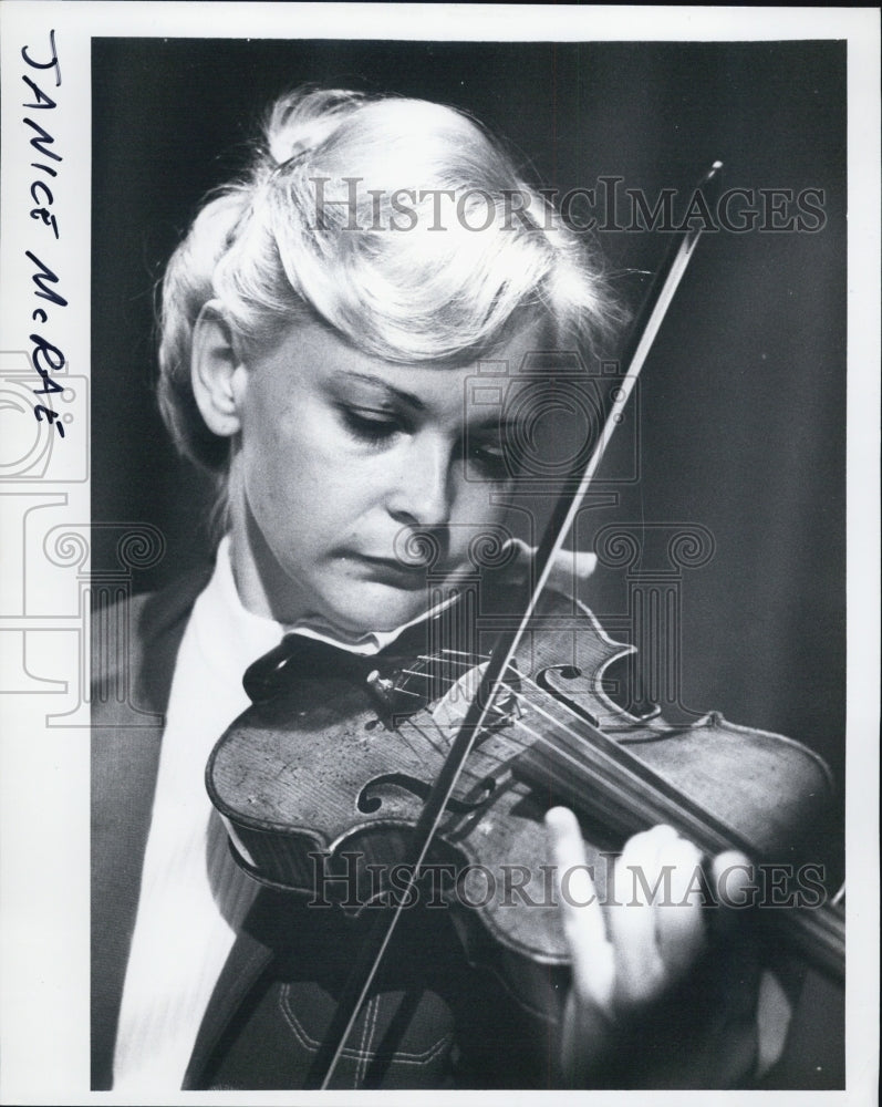 1978 Press Photo Janice McRae, violinist - RSJ10715